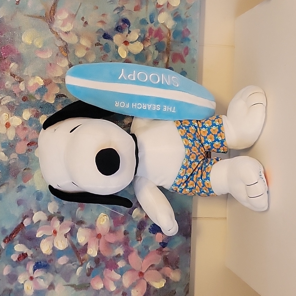 NWT 16" SURFER SNOOPY SURFBOARD HAWAII PLUSH STUFFED ANIMAL *EXCLUSIVE *